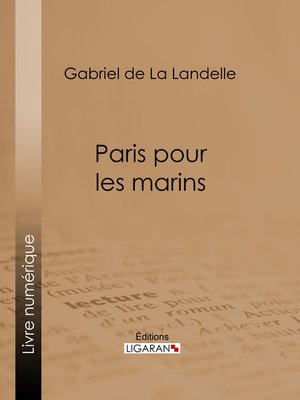 cover image of Paris pour les marins